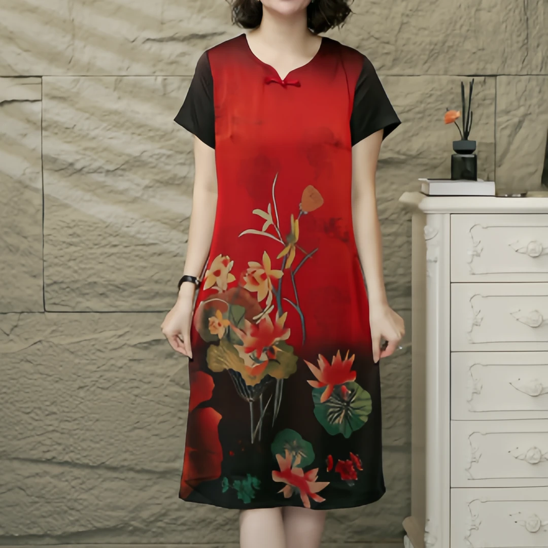 6262夏季新款气质优雅显瘦小众收腰百搭爆款连衣裙时尚