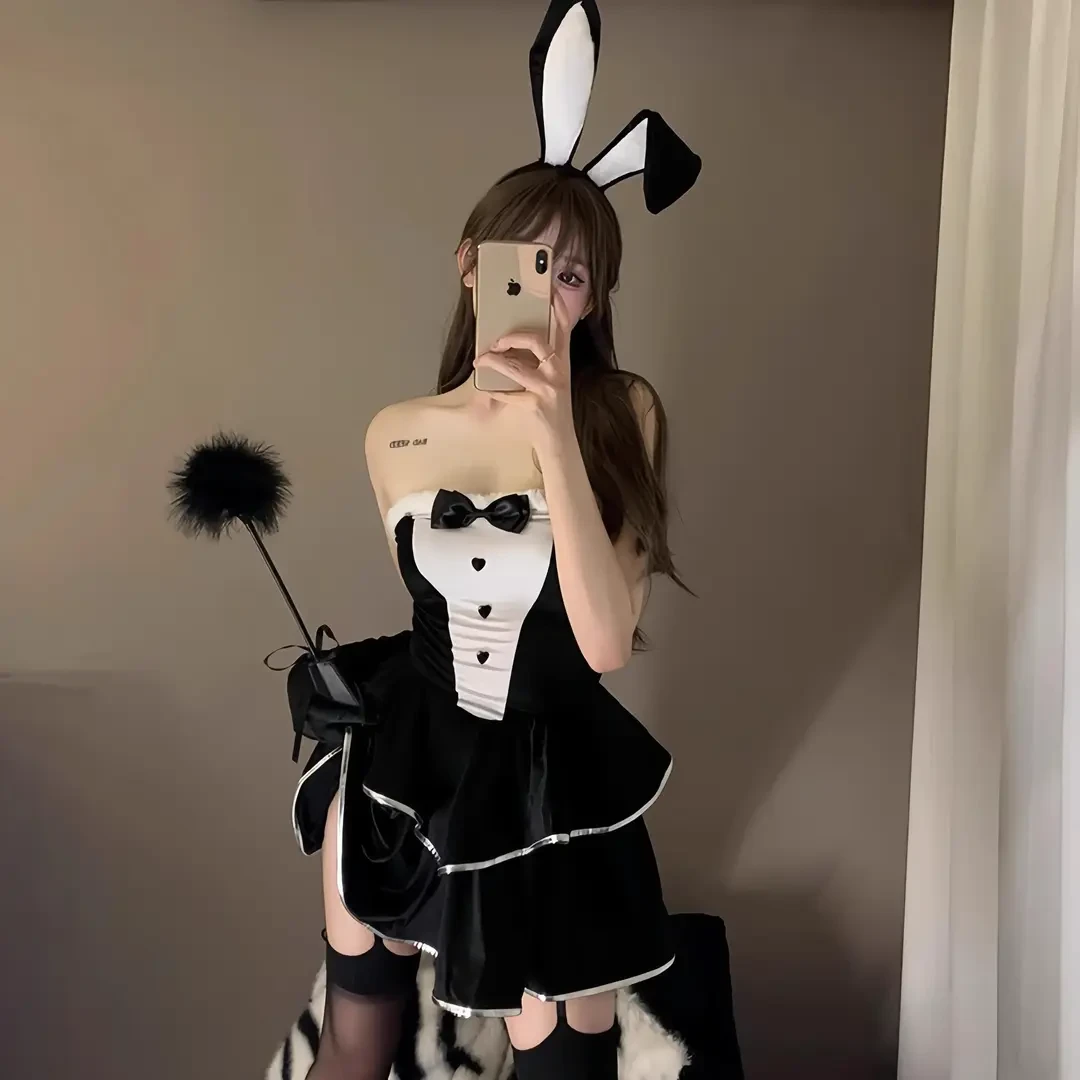 《极乐》大码性感服装制服内衣高级感辣妹兔女郎套装公主日系