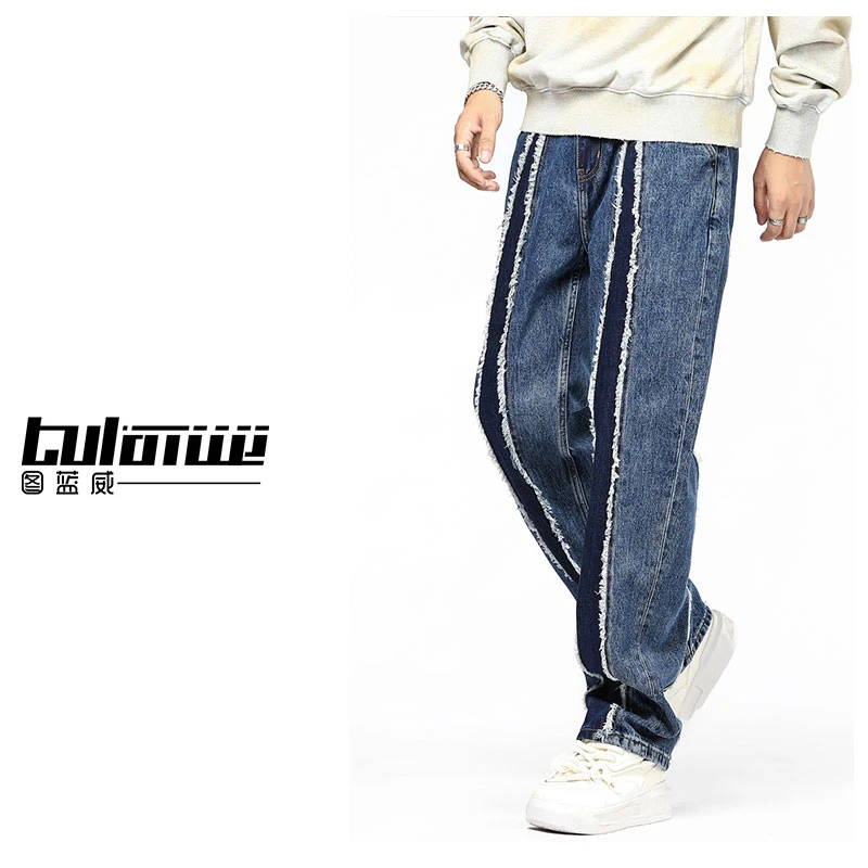秋冬新款牛仔裤服装男裤爆款2024潮款男士牛仔裤男士牛仔裤新款