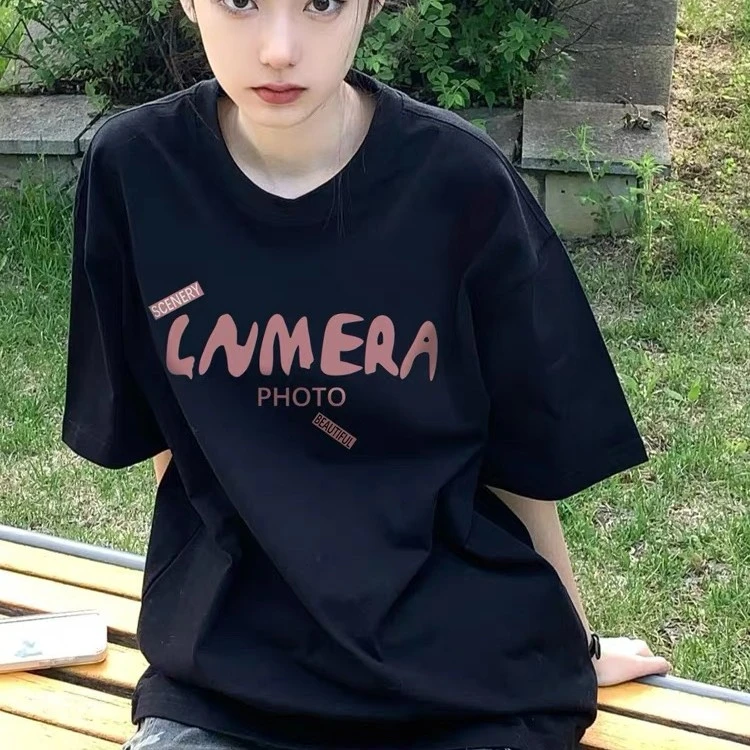 LNMERA字母短袖新疆棉短袖T恤