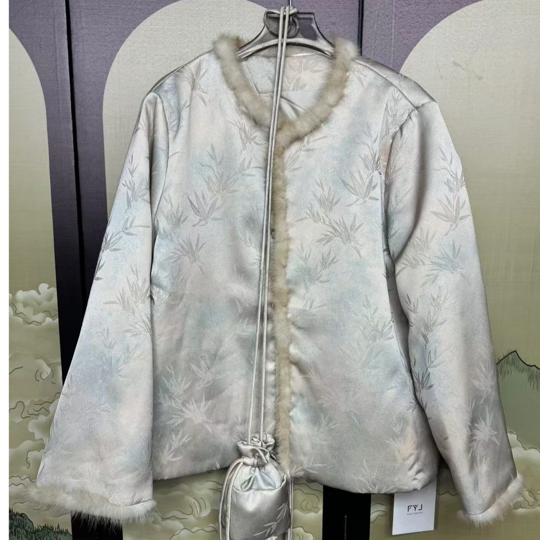 【不退差价配包】新中式时尚百搭24秋冬新款外套上衣