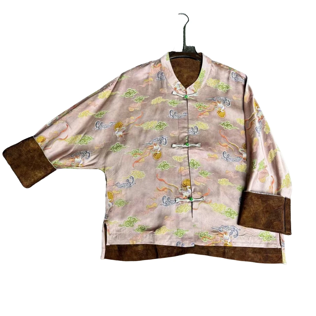 【不退差价七彩祥鹿】新中式时尚百搭气质秋季新款外套上衣