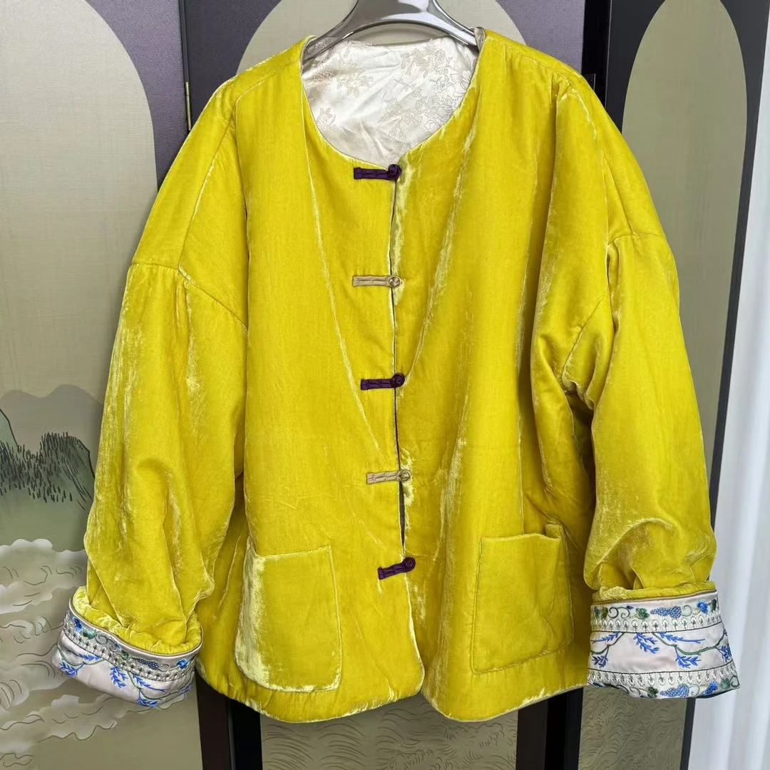 【清苍不差价金面包】新中式时尚百搭气质棉服上衣