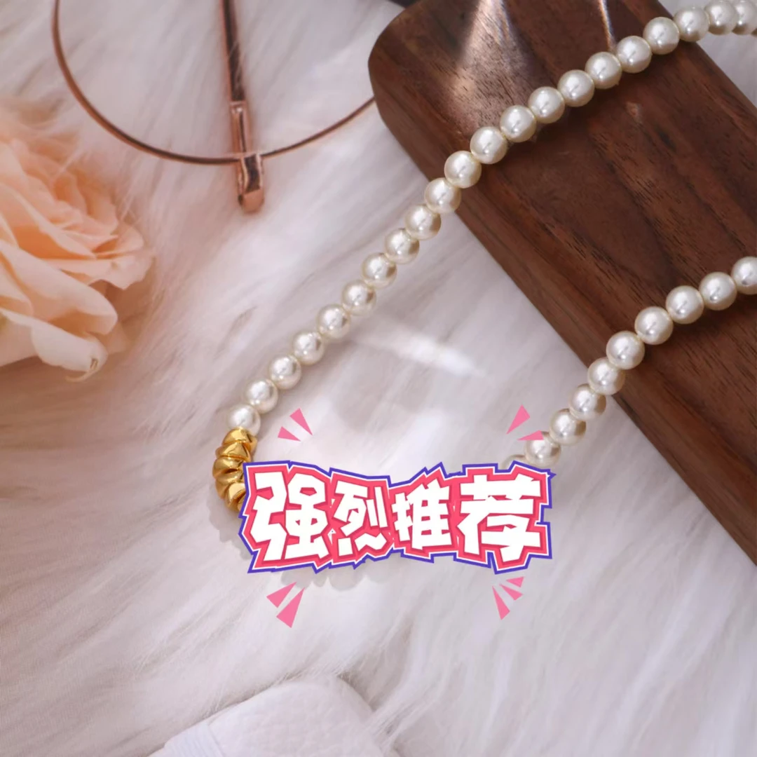 铜合金项链 《货号8611》高版本小碎珠珠项链4mm点位（链长40+5)