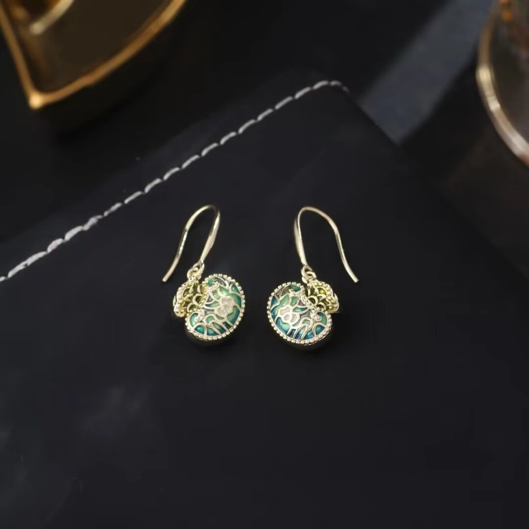 铜合金耳饰 《货号8379》挂钩小吊坠