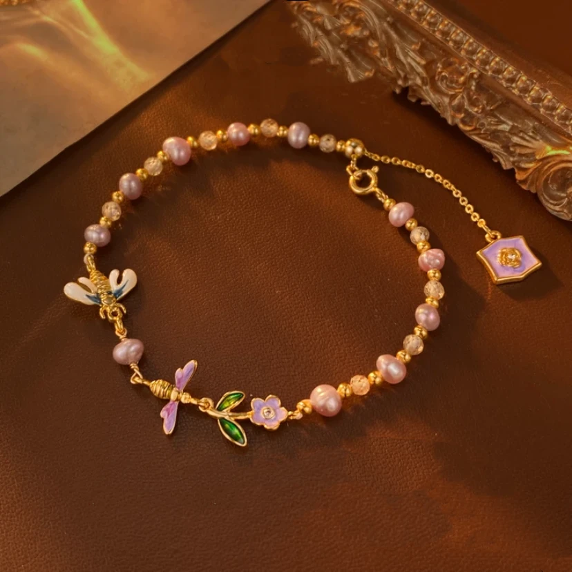 铜合金手链 《货号7797》法式可爱少女气质手链