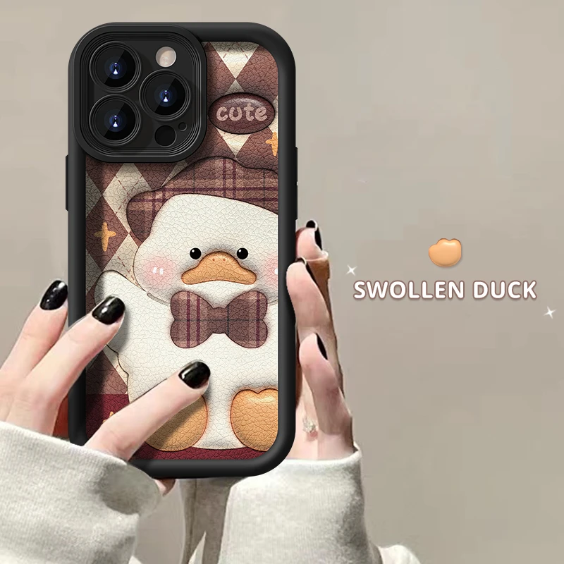 膨胀鸭鸭适用苹果/华为/OPPO/VIVO/小米/荣耀/手机壳新款高颜值