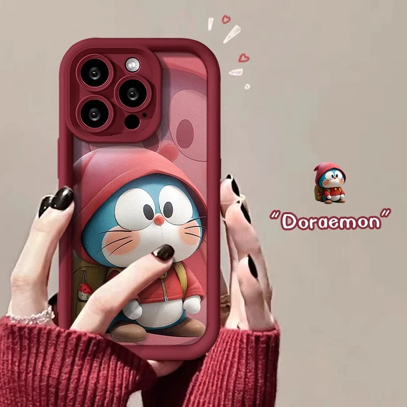 呆萌哆啦适用苹果/华为/OPPO/VIVO/小米/荣耀/手机壳硅胶软壳