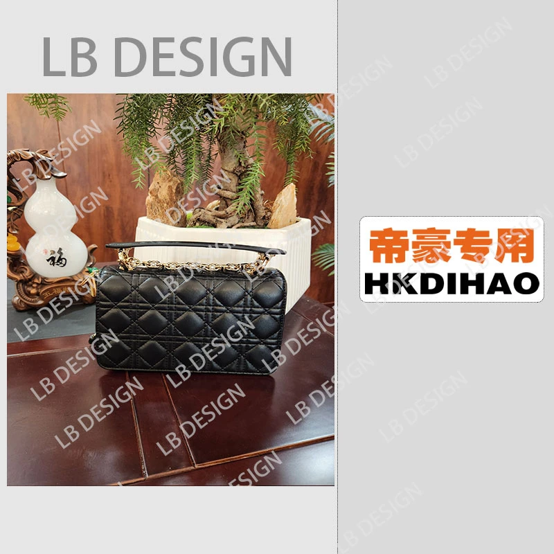 DESIGN手工打造真皮高端定制女士包【F6026-1黑】