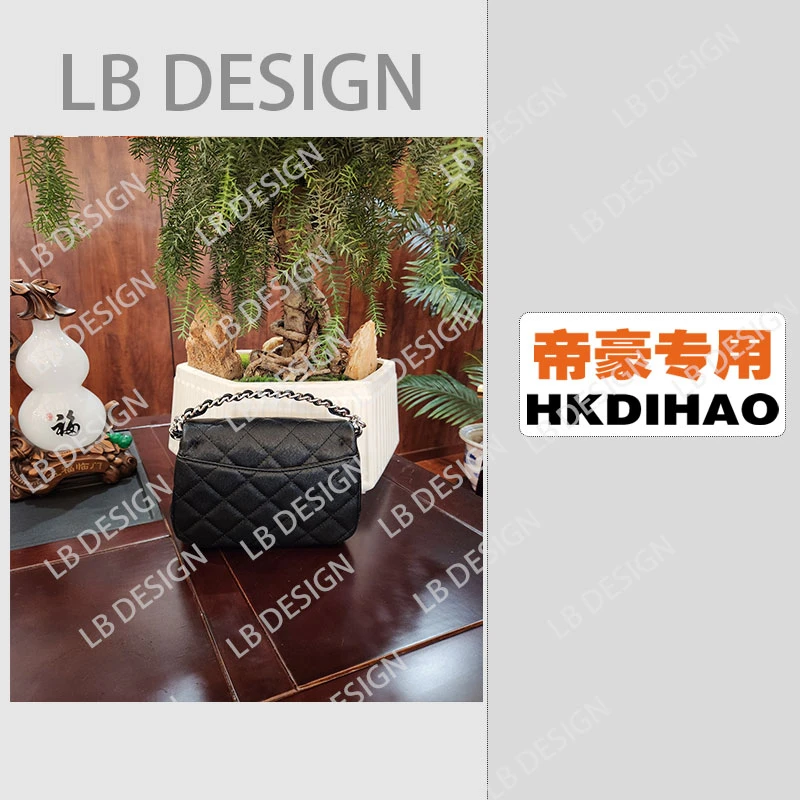 DESIGN手工打造真皮高端定制女士包【240720黑色】