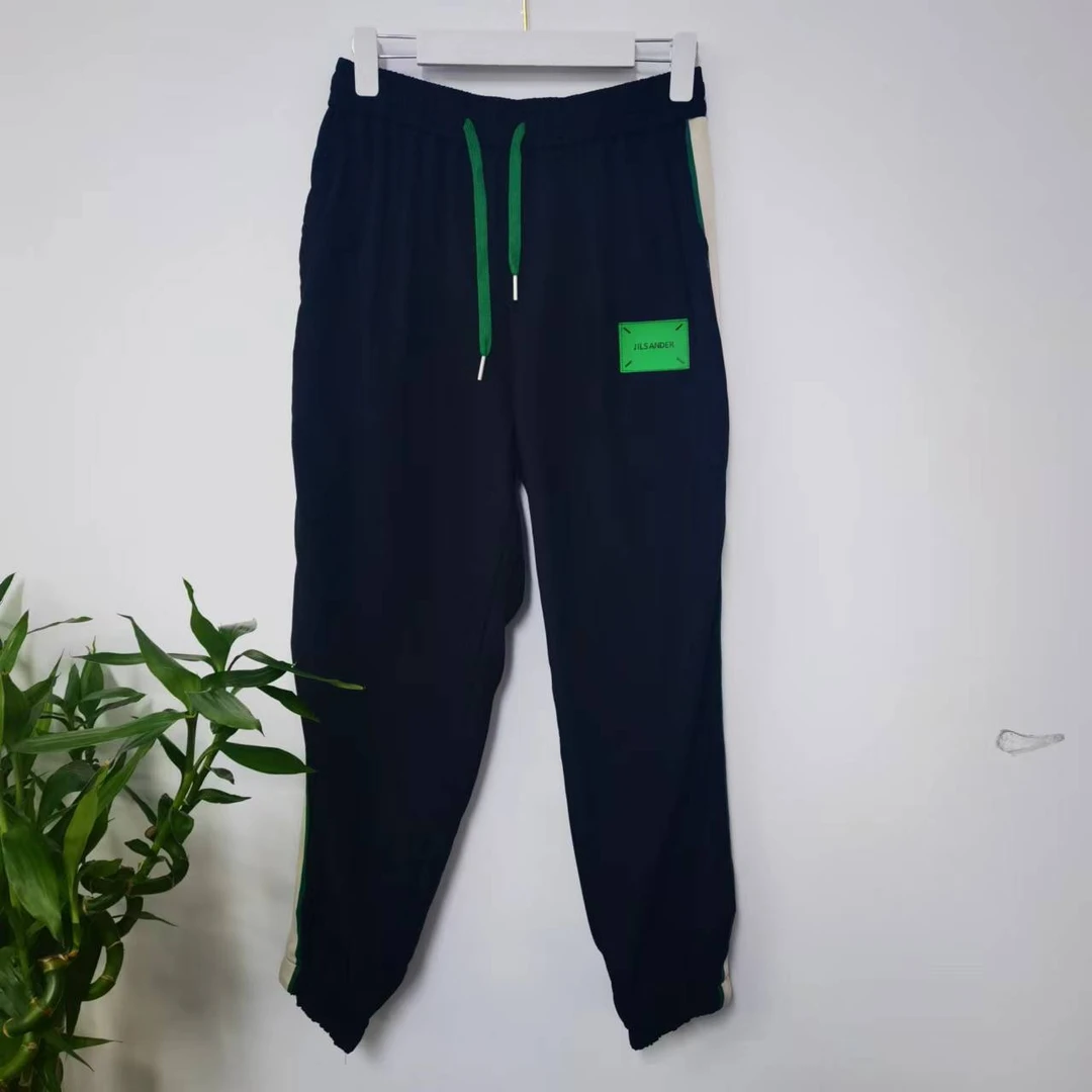 7716时尚休闲百搭黑色春季速干潮流宽松抽绳休闲裤