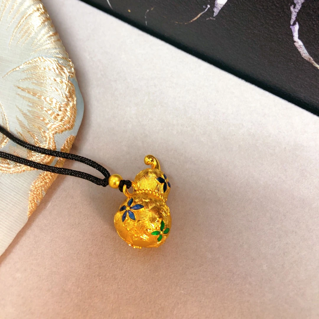 铜合金项链 拉丝葫芦372