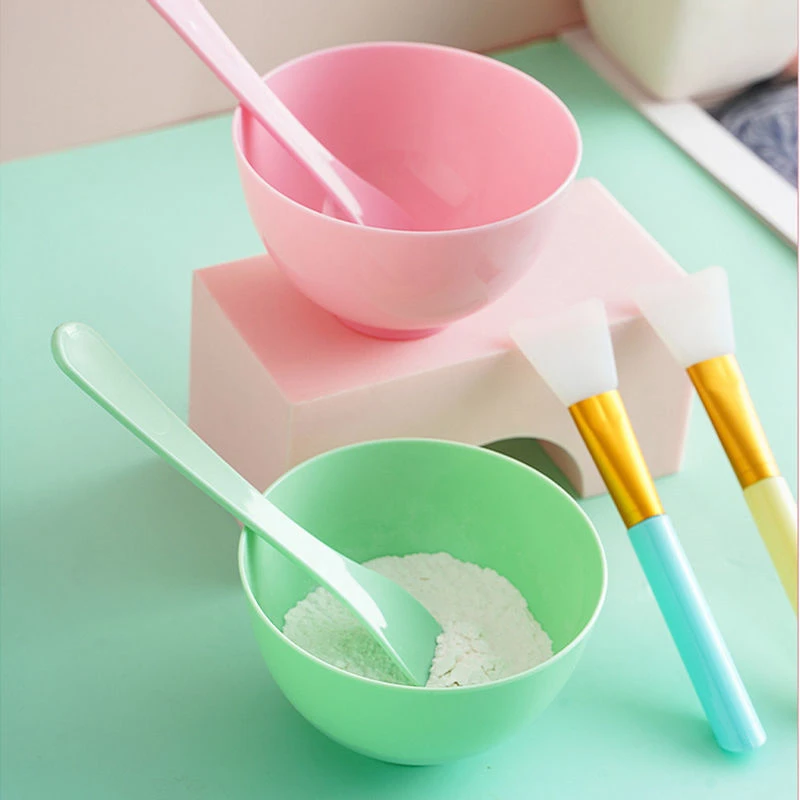 DIY面膜碗面膜刷子硅胶模具调膜碗美容院专用碗搅拌碗水疗碗套装