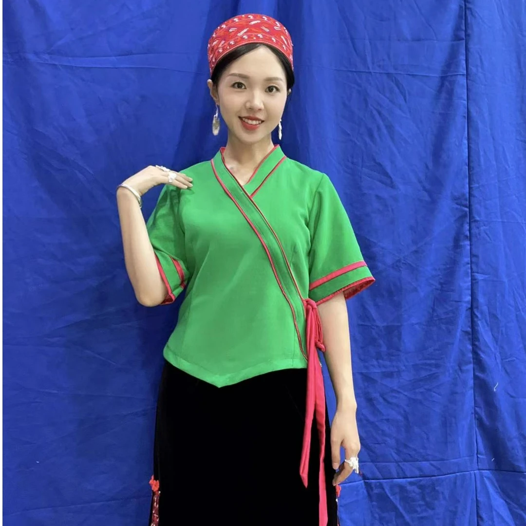 少数民族苗族便装民族风舞台装透气苗族传统服饰