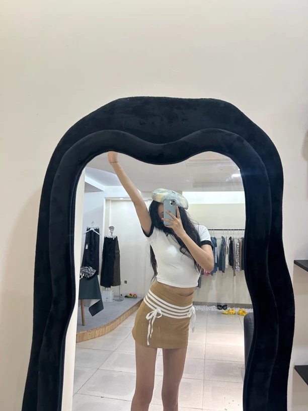 运动风短裙带内衬