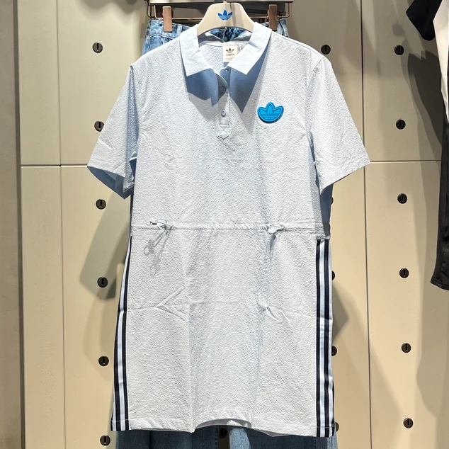 adidas/阿迪达斯【FDD店铺同款】三叶 休闲时尚夏女款裙子  JI7478