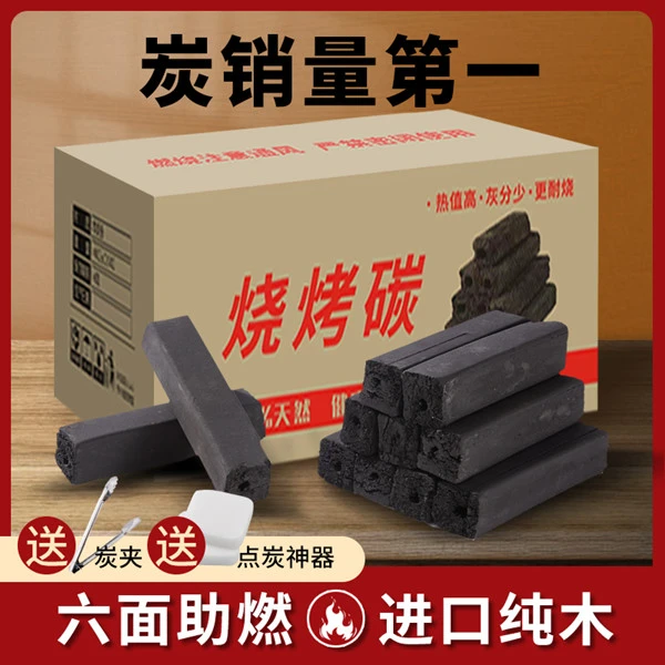 5斤装烧烤木炭环保家用烧烤碳无烟果木炭取暖竹碳煮茶易燃烧耐炭