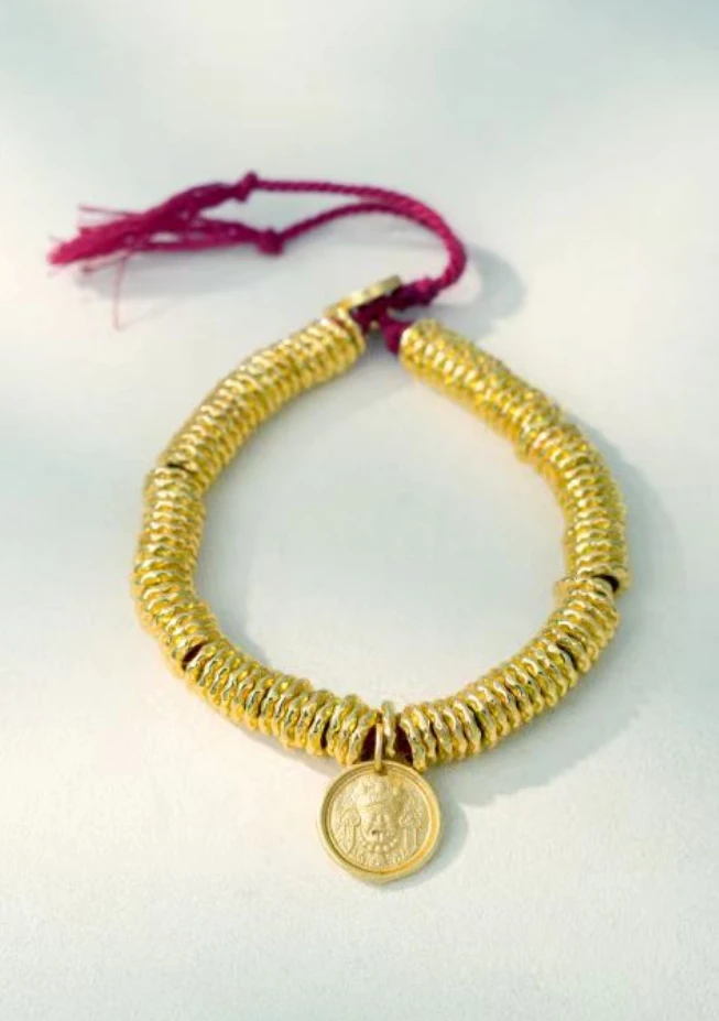 铜合金手链 D-087假盘缠,品质不好,掉色极快,介意勿拍