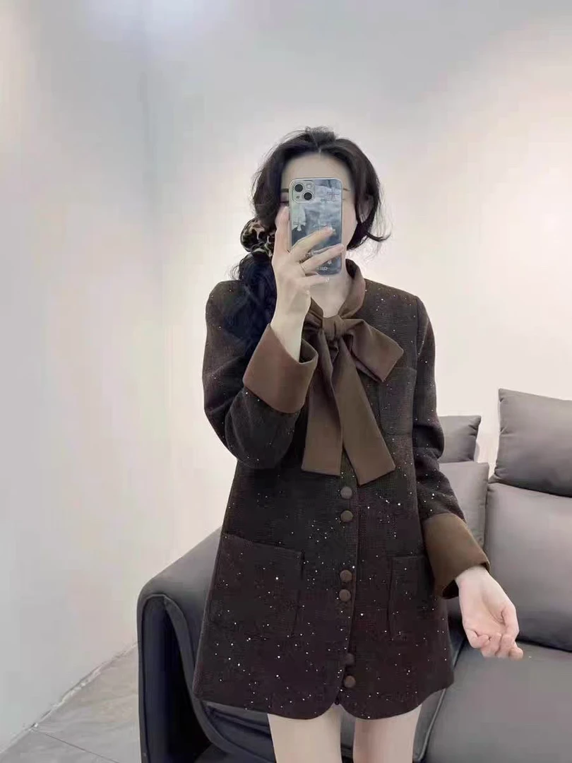 女人屋：冬季新款加厚小香连衣裙……气质显瘦型