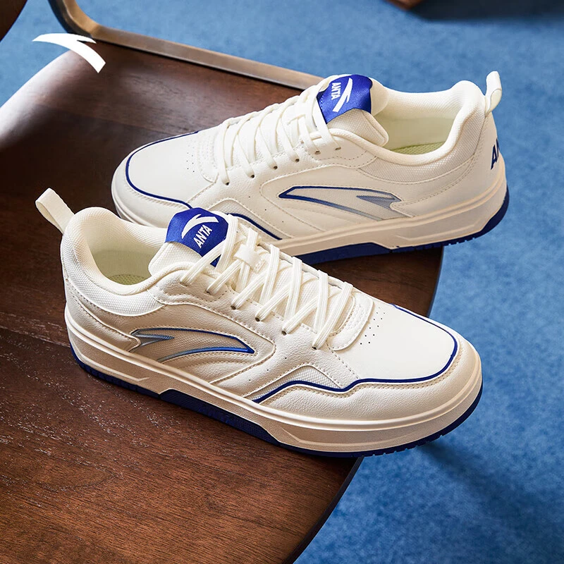 安踏正品百搭潮流撞色学生男款夏季新款时尚舒适小白鞋轻便运动鞋