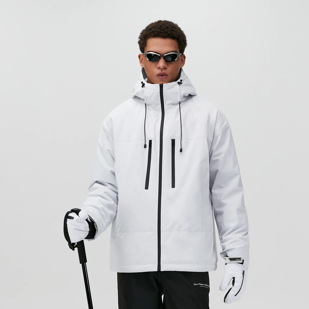 Atry纯色三防基础夹棉冲锋衣棉服外套 秋冬季国潮牌户外保暖棉衣