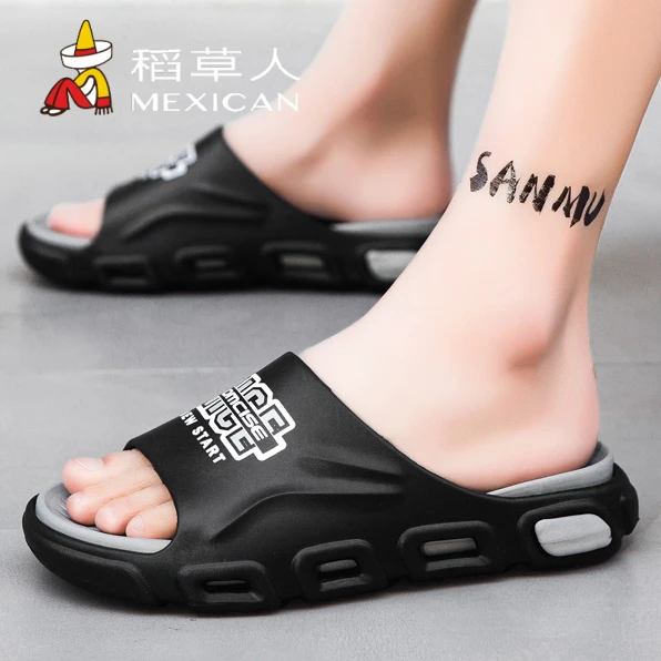 稻草人官方正品男士男款外出拖鞋男夏季高档新款爆款沙滩凉拖潮
