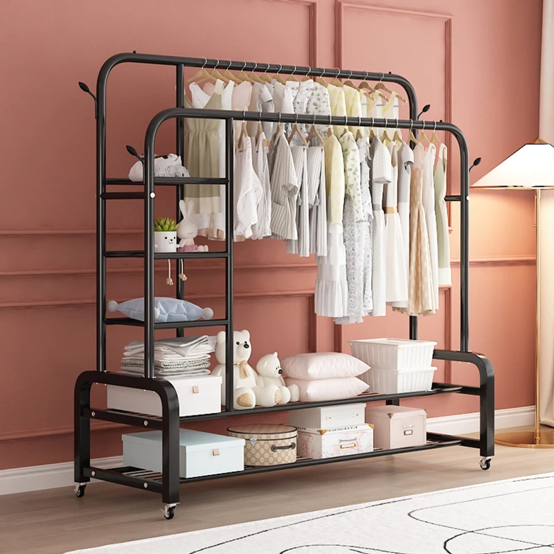 唯阔衣帽架轻奢家用落地简约阳台简易立式晒衣衣服架出租房