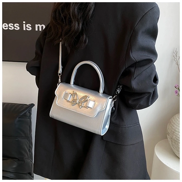 2024新款少女夏季手提蝴蝶甜酷辣妹斜挎单肩手机小个子洋气包0517