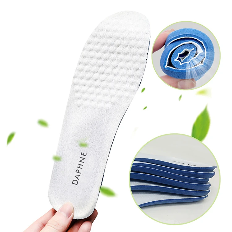 达芙妮夏季薄款网面透气吸汗舒适柔软防臭运动高弹减震鞋垫
