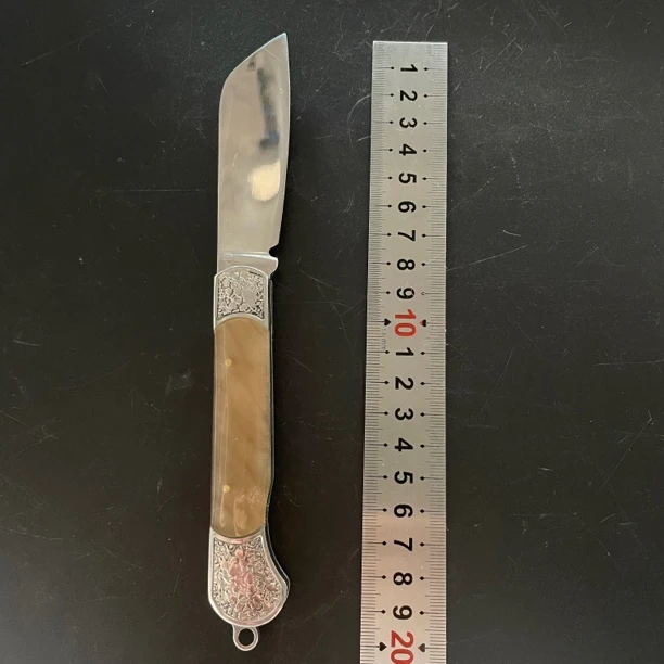 新疆英吉沙纯手工折叠小刀方（非管制刀具）