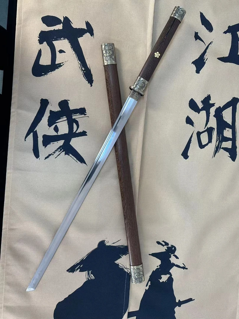 【梅宗唐横刀】冷兵器高锰钢手工锻打摆件未开刃