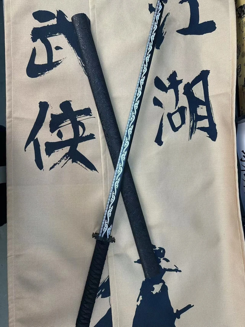 【黑龙唐横刀】冷兵器高锰钢手工锻打摆件