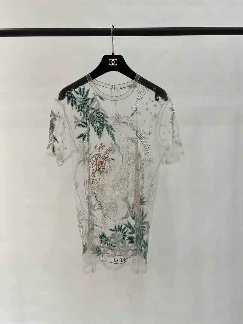 99新 迪奥Dior 蕾丝刺绣短袖 00169