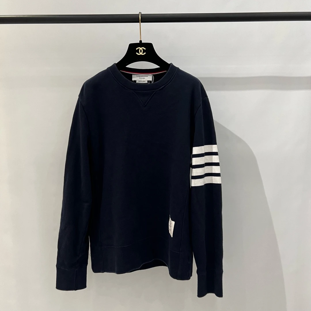 99新Thom browne TB 海军蓝 藏青 套头卫衣3码