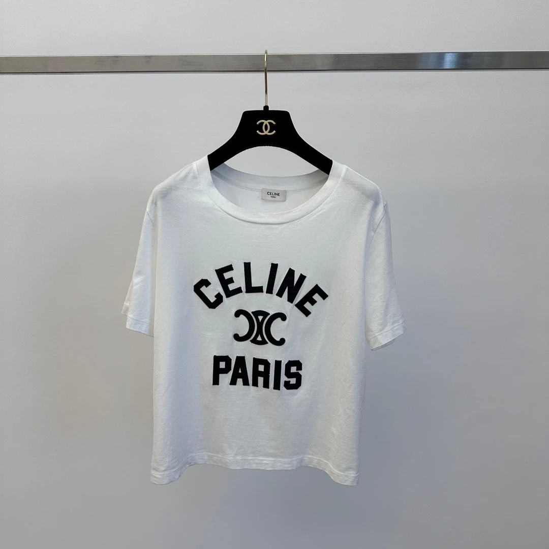 99新 Celine/思琳 白色凯旋门t恤 s码 00842