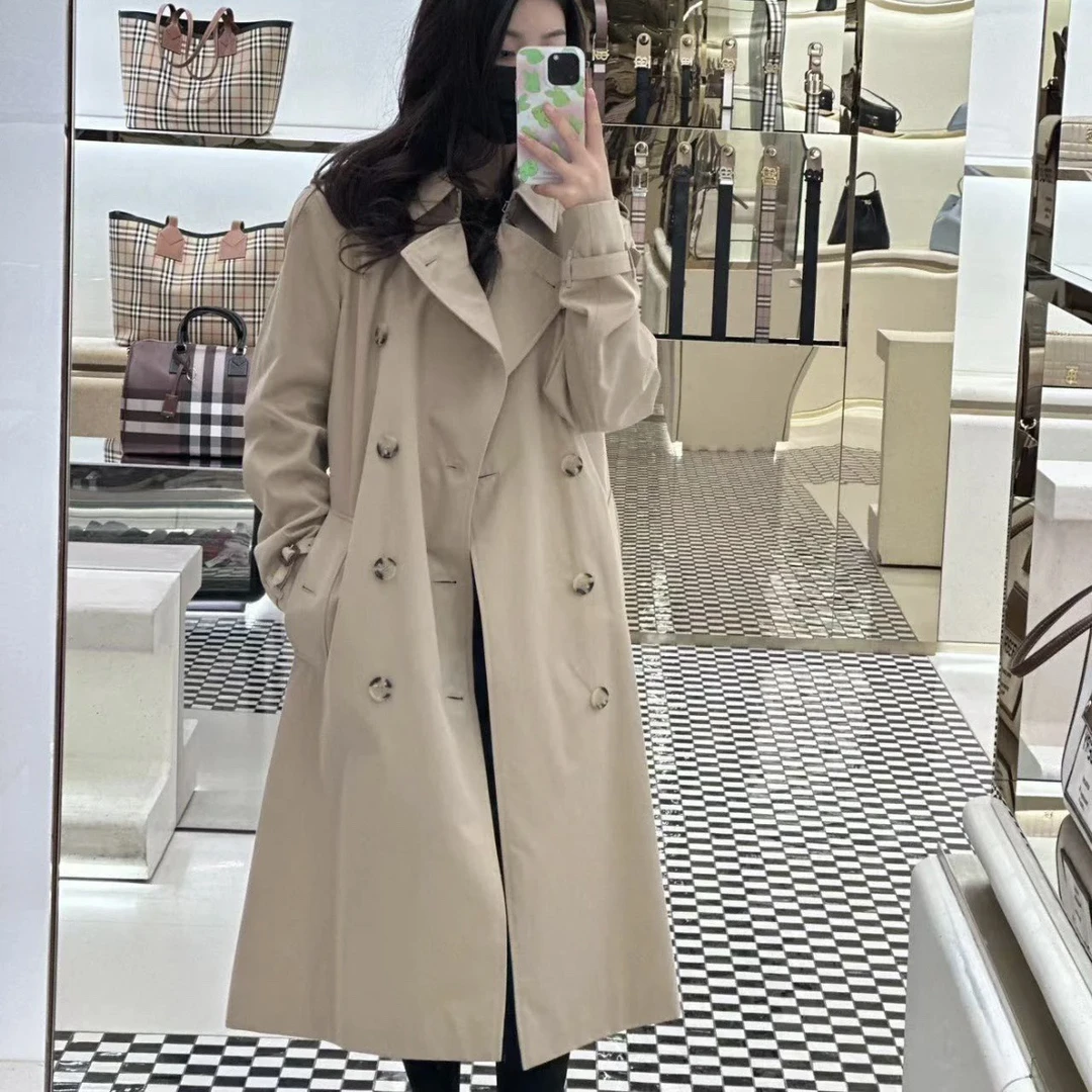 博柏利/Burberry 经典卡其色双排扣风衣不容错过6码 00747