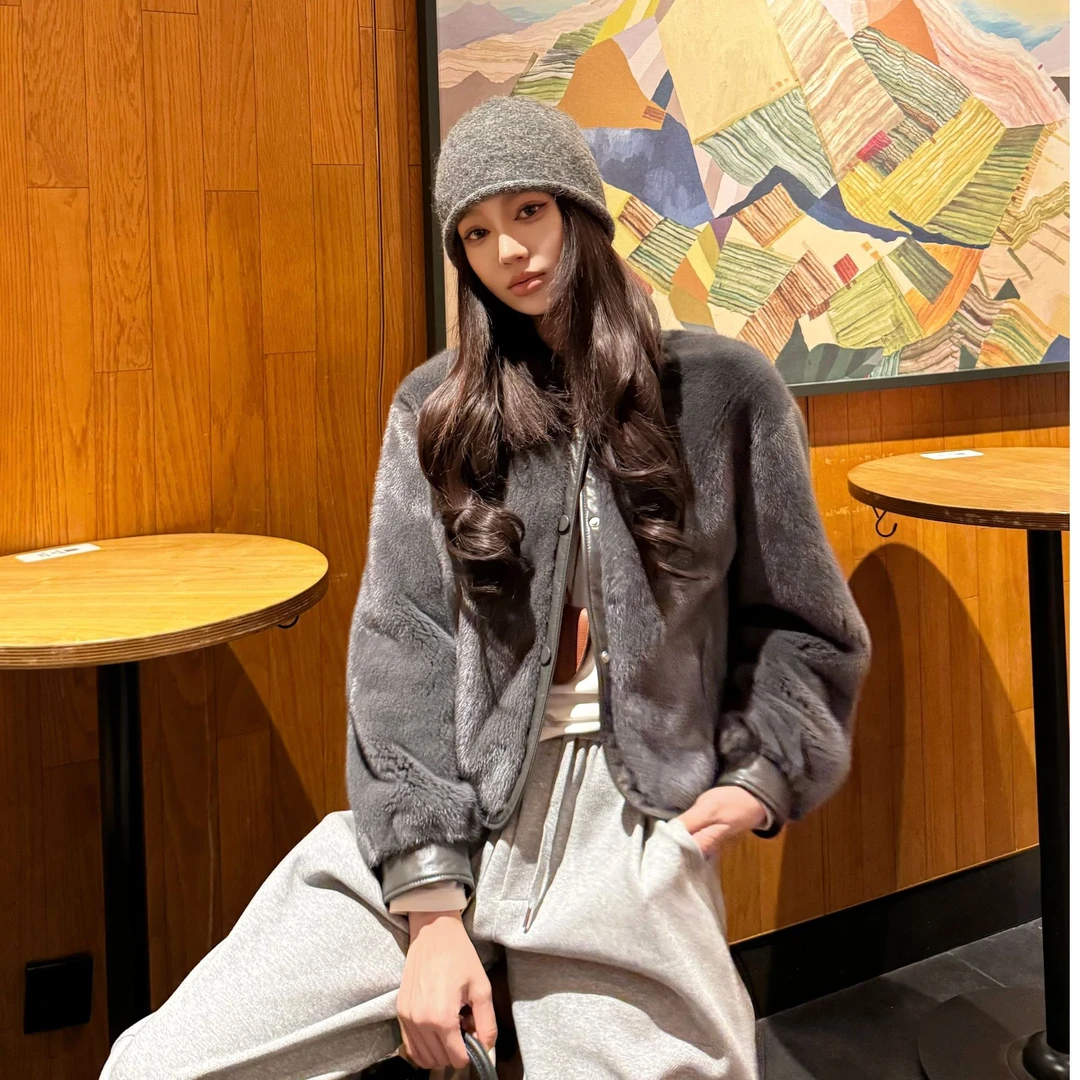 【华华】LILi CLOTHES｜冬款美拉德水貂外套 LL88-123