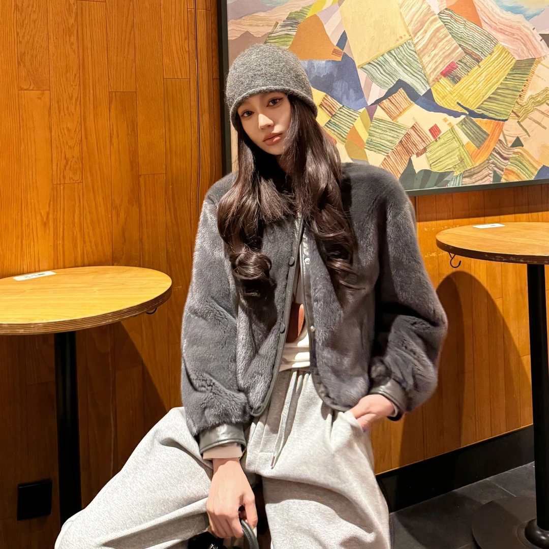【朱朱】LILi CLOTHES｜冬款美拉德水貂外套 LL88-123