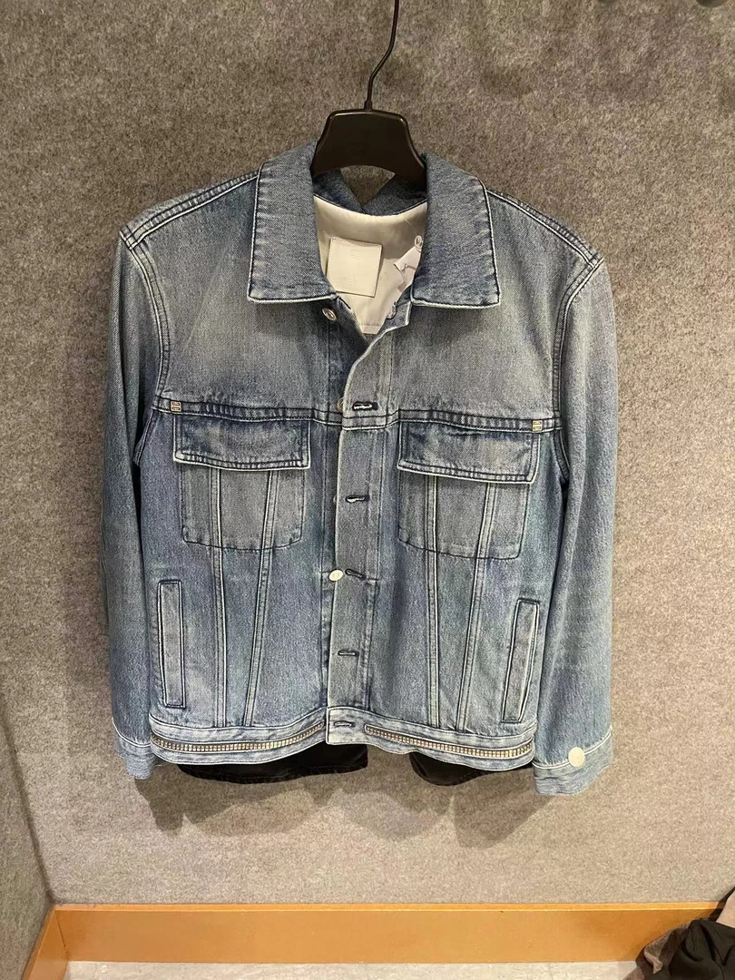 全新未使用 Givenchy/纪梵希 水洗蓝牛仔夹克