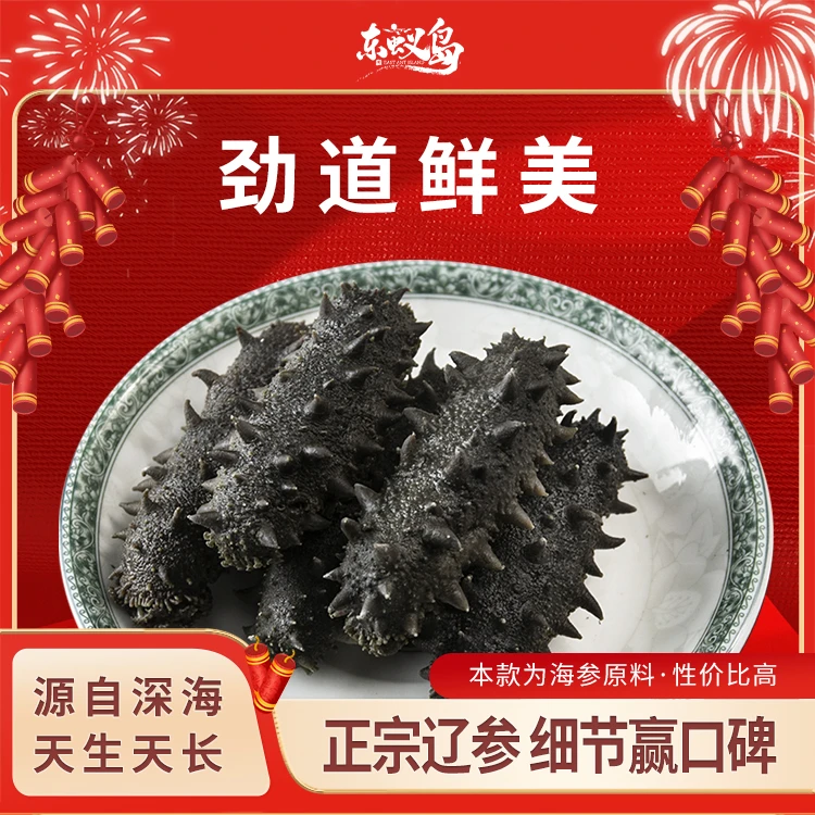 东蚁岛 正宗大连大火半干辽刺参(八斤活海参出一斤半干参)40-50头
