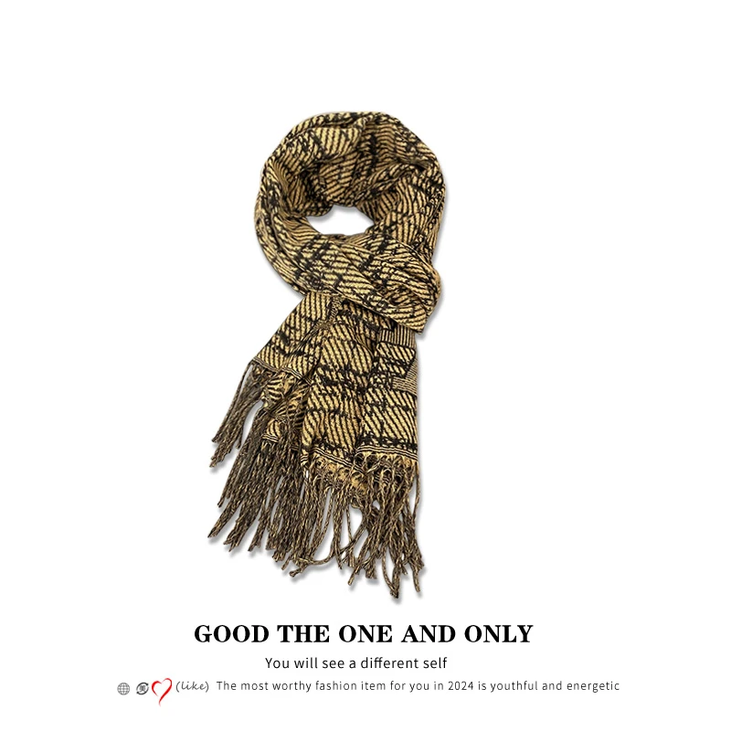 复古风百搭围巾103625