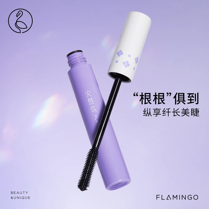 火烈鸟精雕软刷睫毛膏密刷纤长根根分明防水防汗不晕染非打底膏
