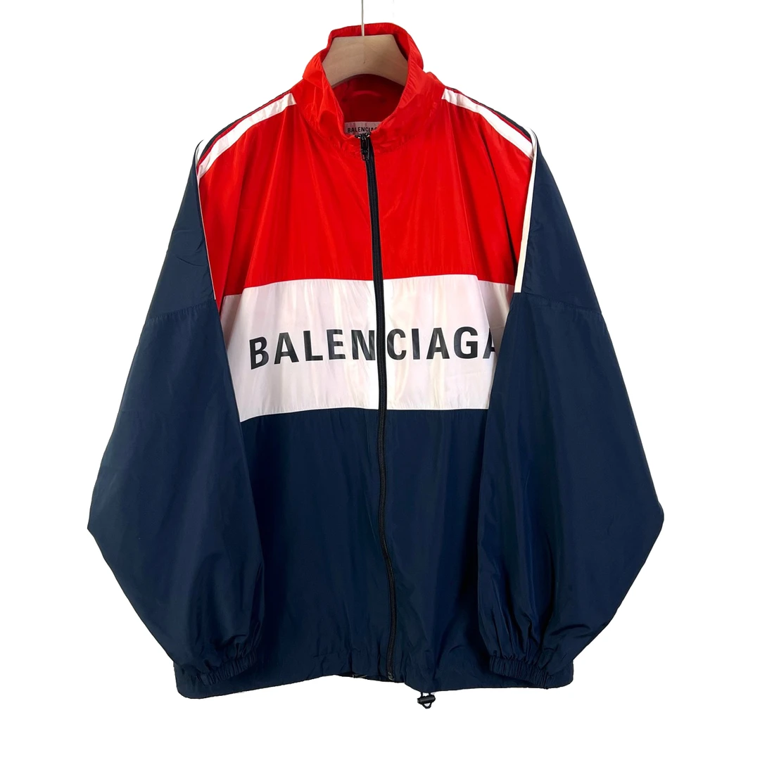 Balenciaga/36码/字母logo拼接冲锋衣夹克/97新染色11031