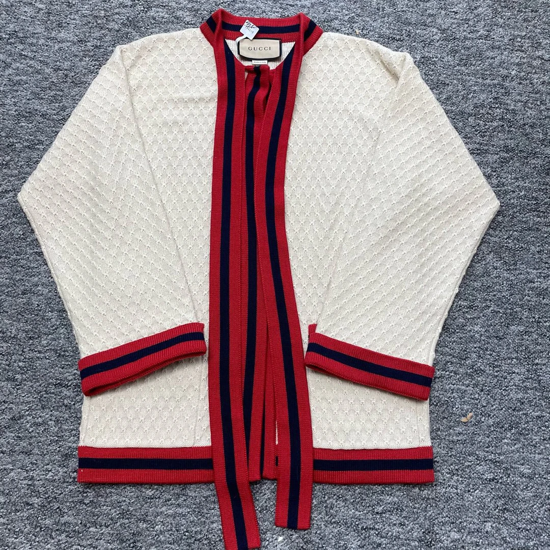 Gucci/古驰/条纹开衫/S码/全新/000705