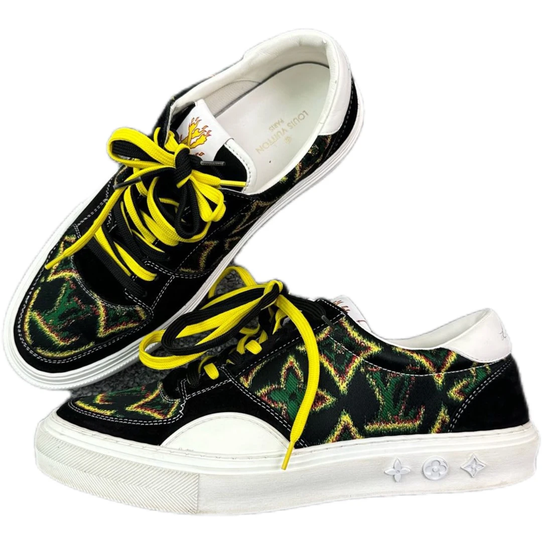 Louis Vuitton/路易威登/42码/LV火焰老花板鞋/95新/如图/00027