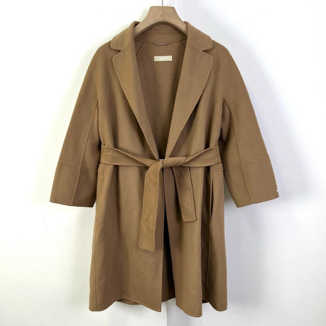 Maxmara/36码/驼色羊绒大衣/95新/女款/编码10990