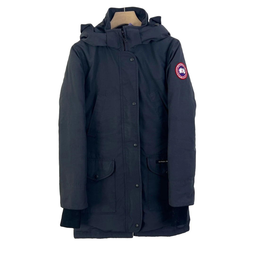 Canada goose/加拿大鹅/s码/藏蓝色派克羽绒服/95新/00016