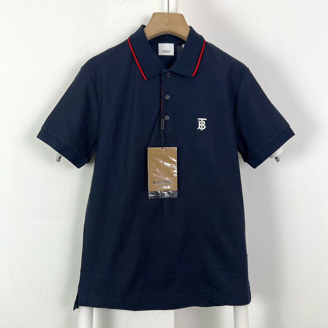 Burberry/博柏利/S码/胸前tb刺绣polo短袖/全新带吊/编码10381