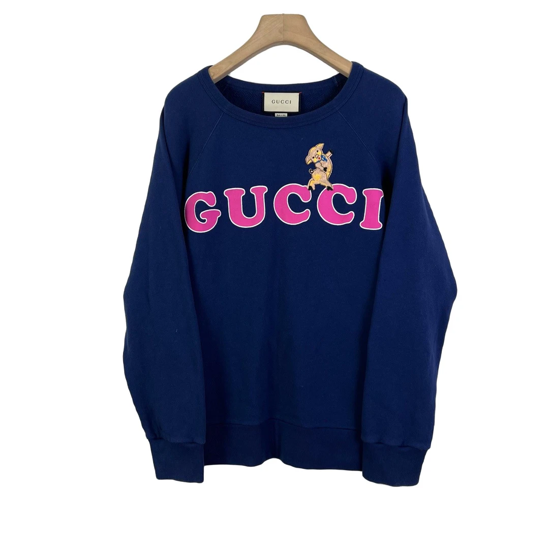 Gucci/古驰/L码/小猪刺绣卫衣/97新/00693