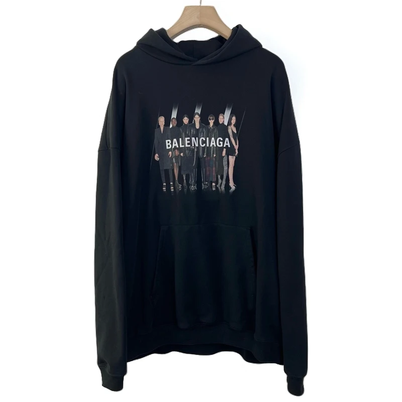 Balenciaga/巴黎世家/m码/乐队人像黑色卫衣/97新/如图/编码10080